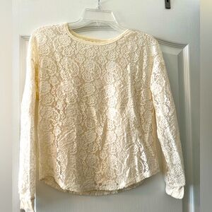 Girls lace top with cami sz L 10/12